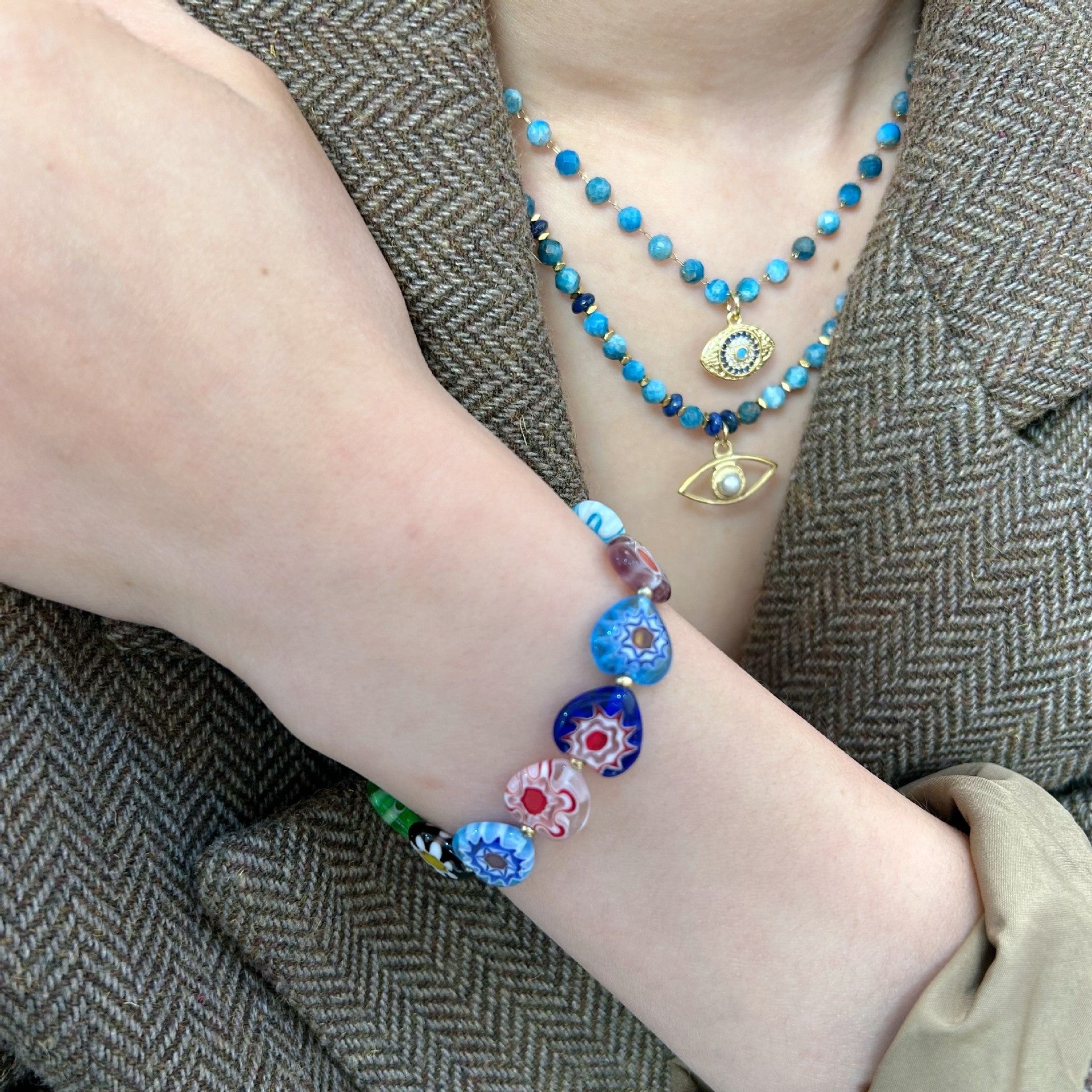 Wholesale Turtle Sword Pendant Green Stone  Natural Retro High Fashion Pendant Titanium Steel Necklace