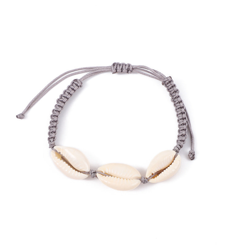Wholesale Bohemian Natural Shell Woven Bracelet
