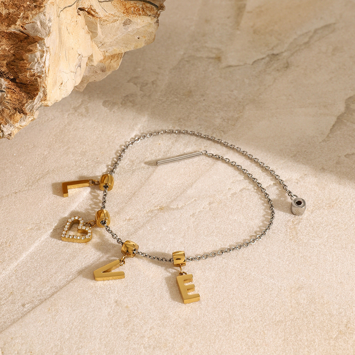 Wholesale Stainless Steel Letter Bracelet