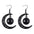 Wholesale Halloween Hollow Black Moon Long Tassel Gemstone Earrings