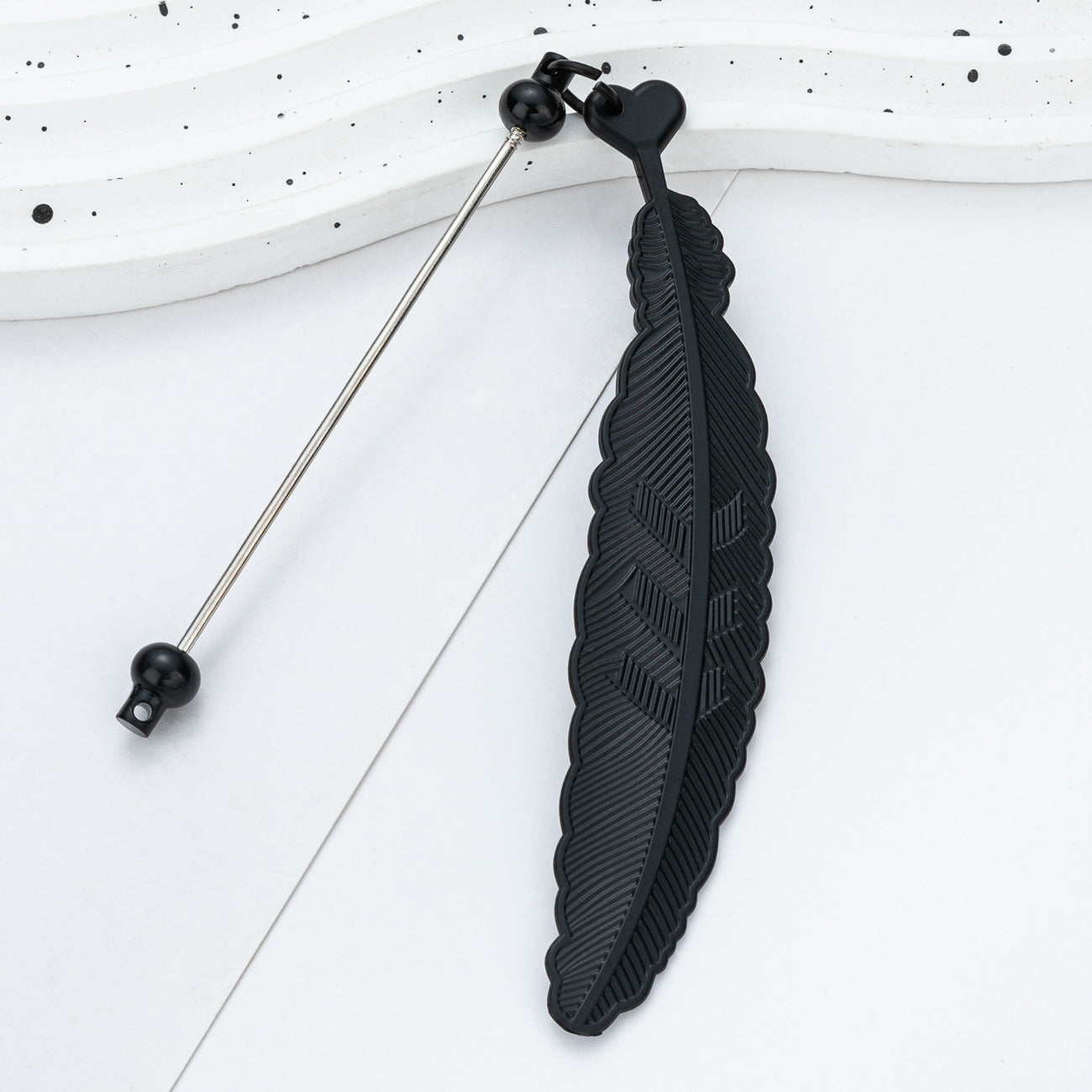 Wholesale DIY Beadable Feather Bookmark