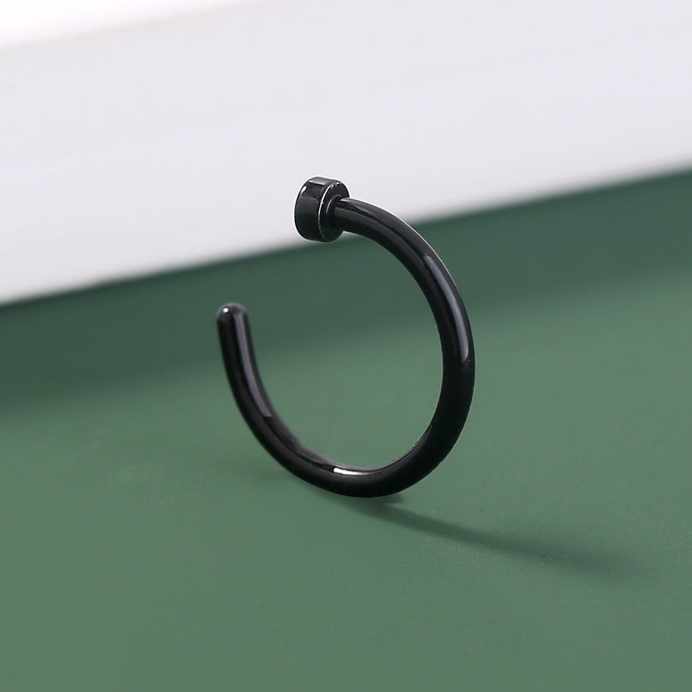 Wholesale  stainless steel puncture U-shaped nose ring puncture nose nail nose accessories direct sales