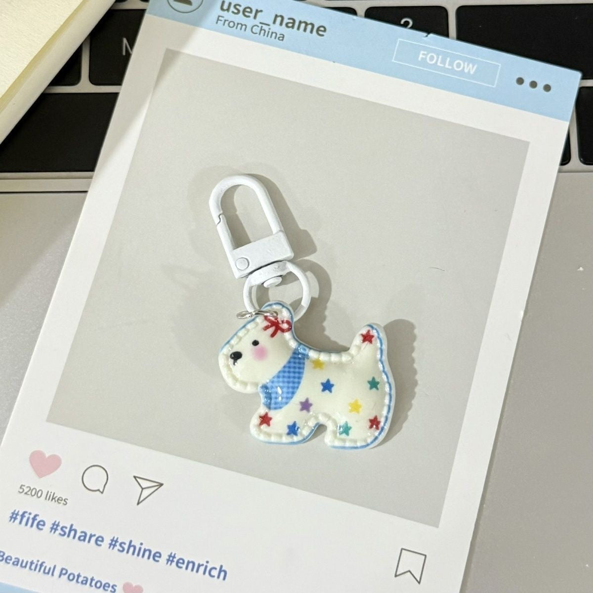 Wholesale Plastic Resin Cartoon Little Animal Keychain Bag Charm - Cute Bear Pig Keyring for Backpack Student Gift