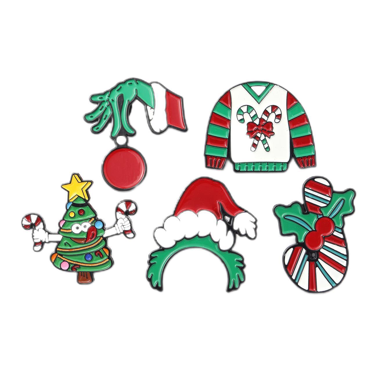 Wholesale Christmas cartoon brooch gift