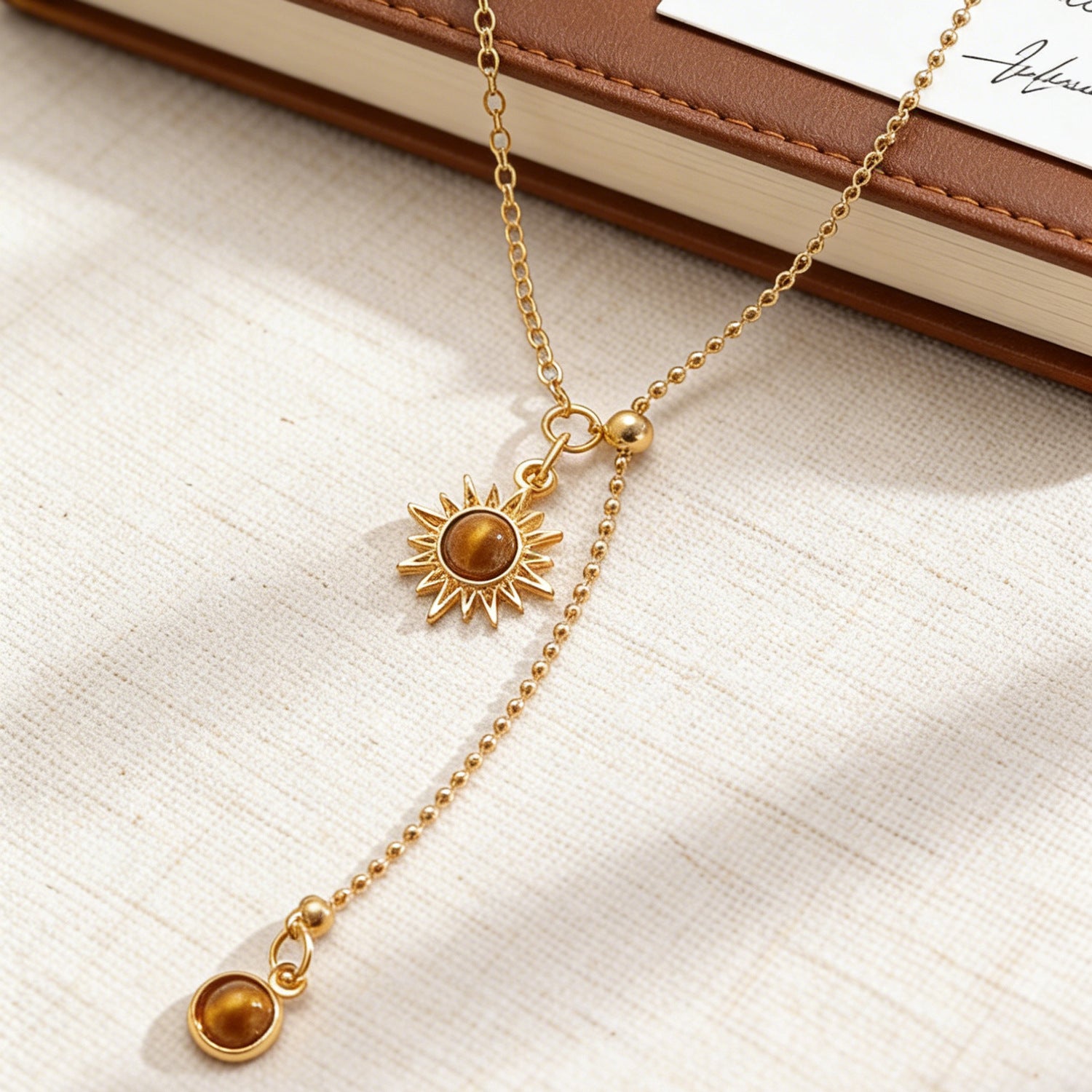 Wholesale Alloy Tiger Eye Necklace