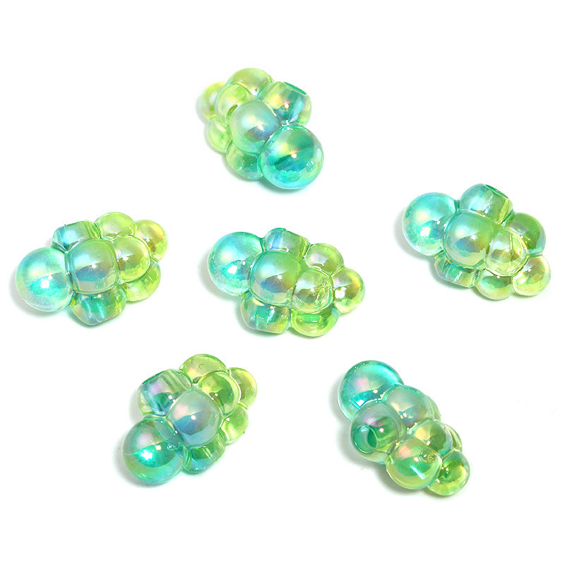 Wholesale  100pcs/pack color-transmitting gradient clouds Acrylic Beads DIY Bead Accessories