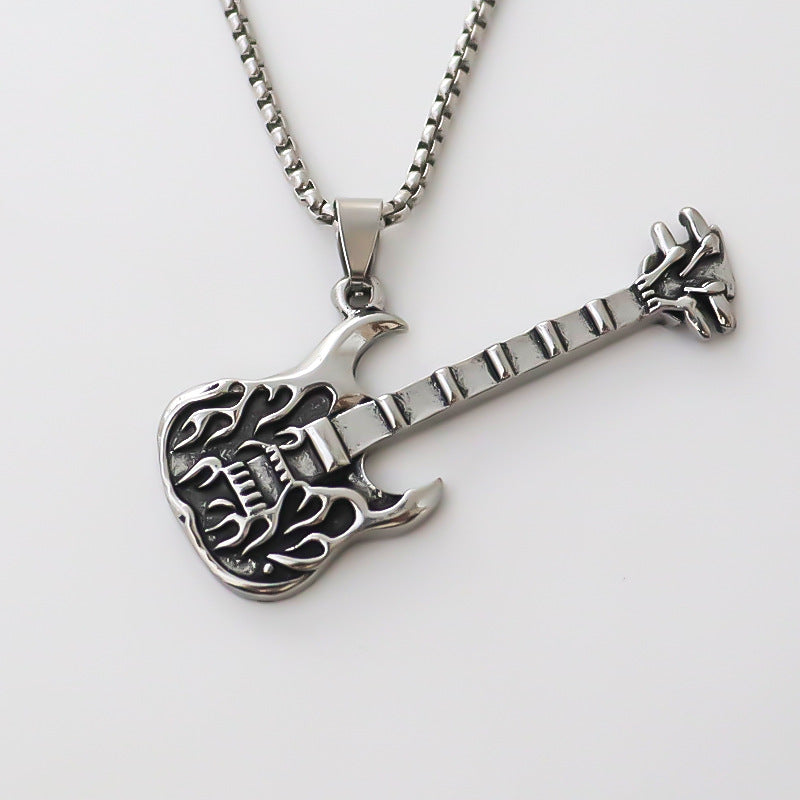 Wholesale  alloy pendant fashionable all-match guitar pendant necklace