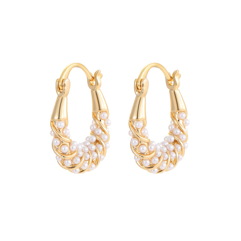 Wholesale Light Luxury Pearl Ear Cuffs Chic Fashion Accessory for Everyday Wear Gift