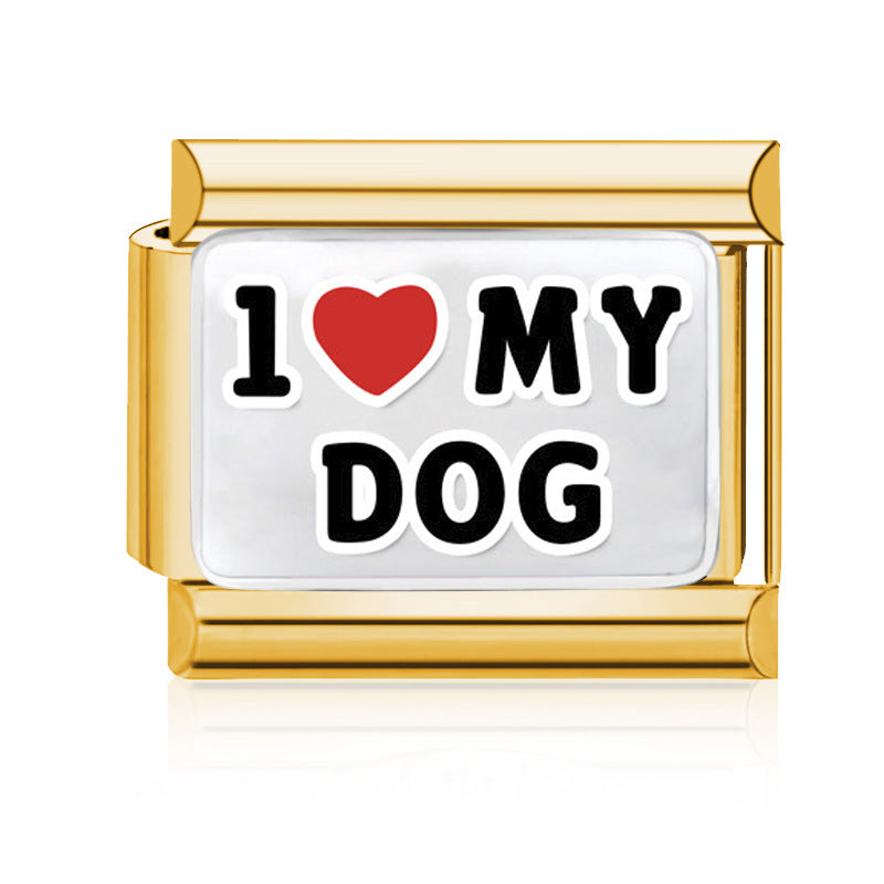 Wholesale 9mm Italian Charm Starter Bracelets DIY Family Series Stainless Steel Composable Bracelet