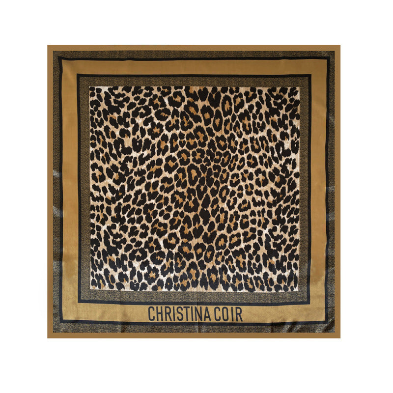 Wholesale leopard scarf 90cm large square scarf