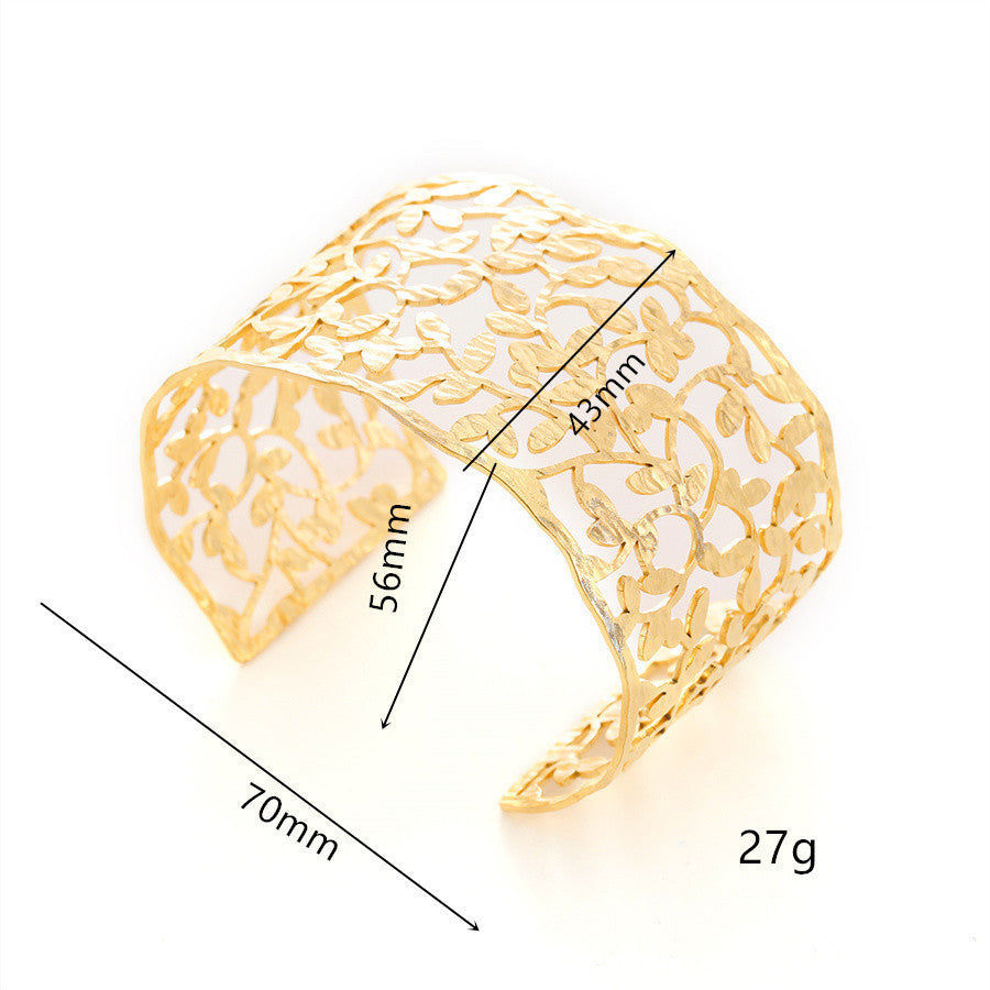 Wholesale Retro Luxury Bracelet 18k Gold Plated Bracelet Titanium Steel Bracelets ACC-BT-TaiYu004