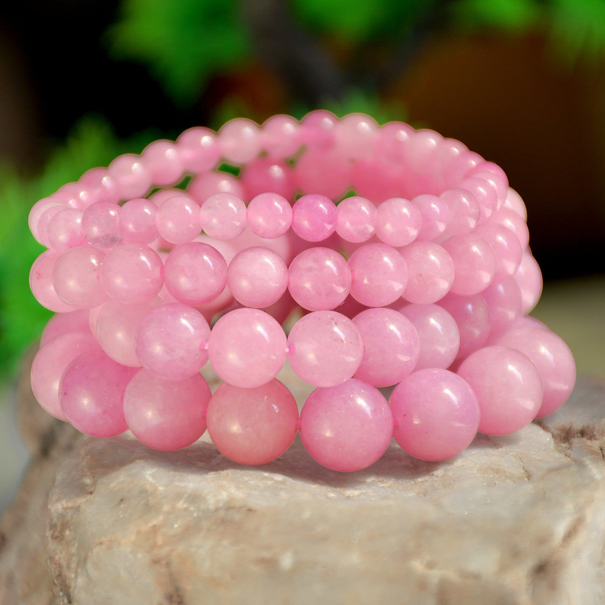 Wholesale Sweet Chinese Style Kunzite Crystal Beaded Bracelet,  Jewelry Accessory