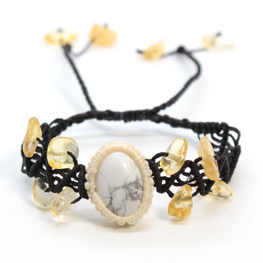 Wholesale Fashion Handmade Braided Crystal Bracelet Adjustable Gemstone Jewelry Gift For Couple Students Boutique Resale