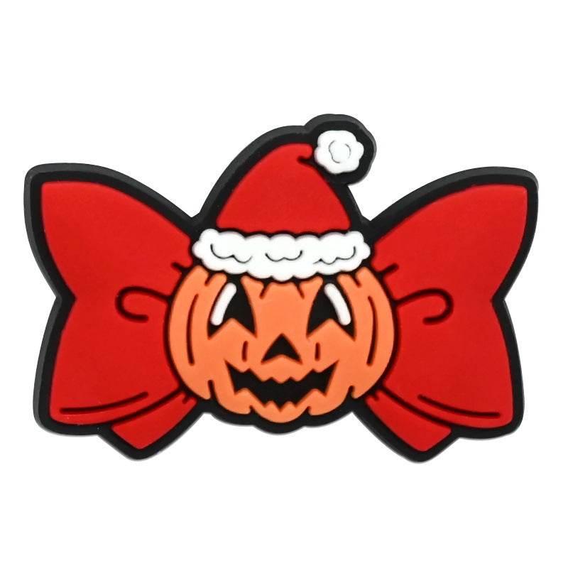 Wholesale  Random 100pcs Cartoon Christmas Nightmare Series PVC Soft Rubber Shoe Buckle Decoration