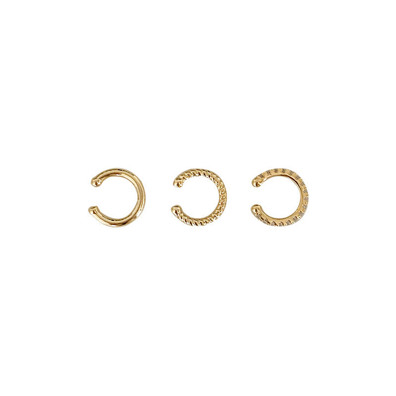 Wholesale Fashion Retro Ear Cuff Simple Semicircle Design Everyday Jewelry Accessory
