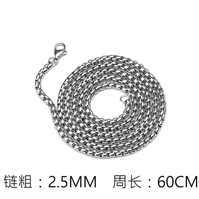 Wholesale Stylish Six Pointed Star Pendant Long Chain Necklace For Men Hip Hop Party Jewelry Accessory