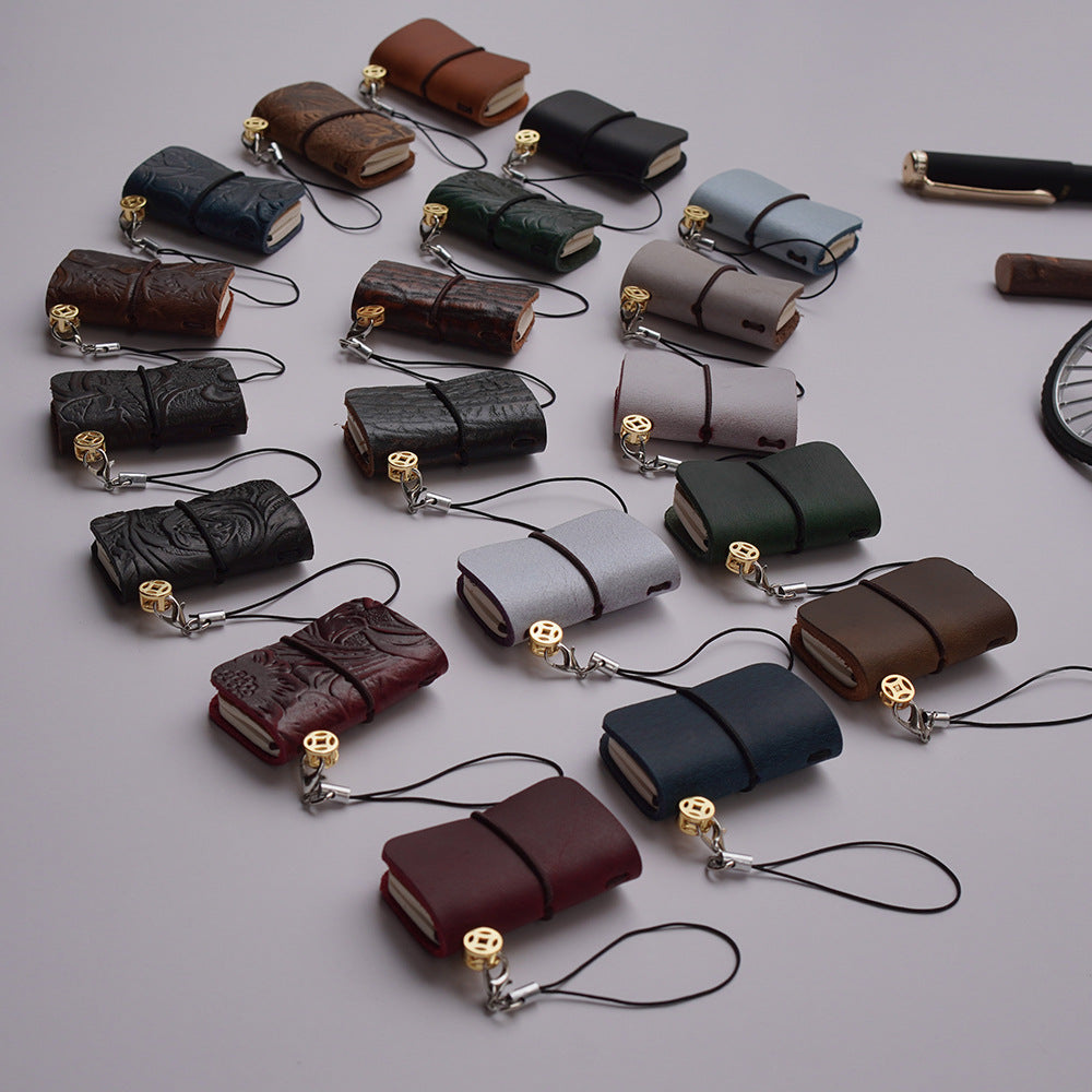Wholesale Super Mini Pocket Notebook Cowhide Handmade Notepad ACC-NB-YueYao001