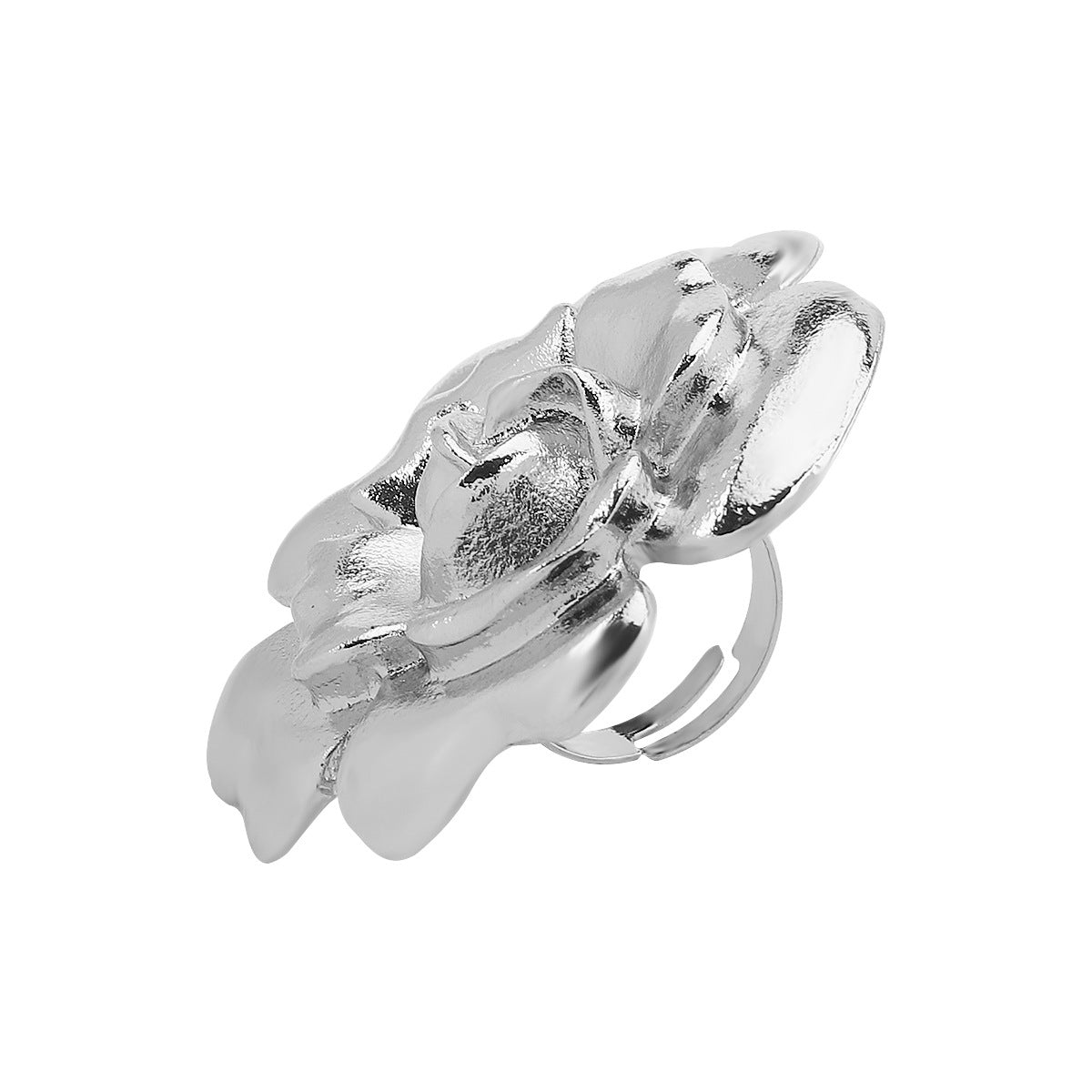 Wholesale Retro  Alloy Three-dimensional Flower Pendant Exaggerated  Necklace Earrings