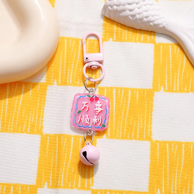 Wholesale Acrylic Festive Blessing Plaque Bag Charm Decorative Accessory for Resale