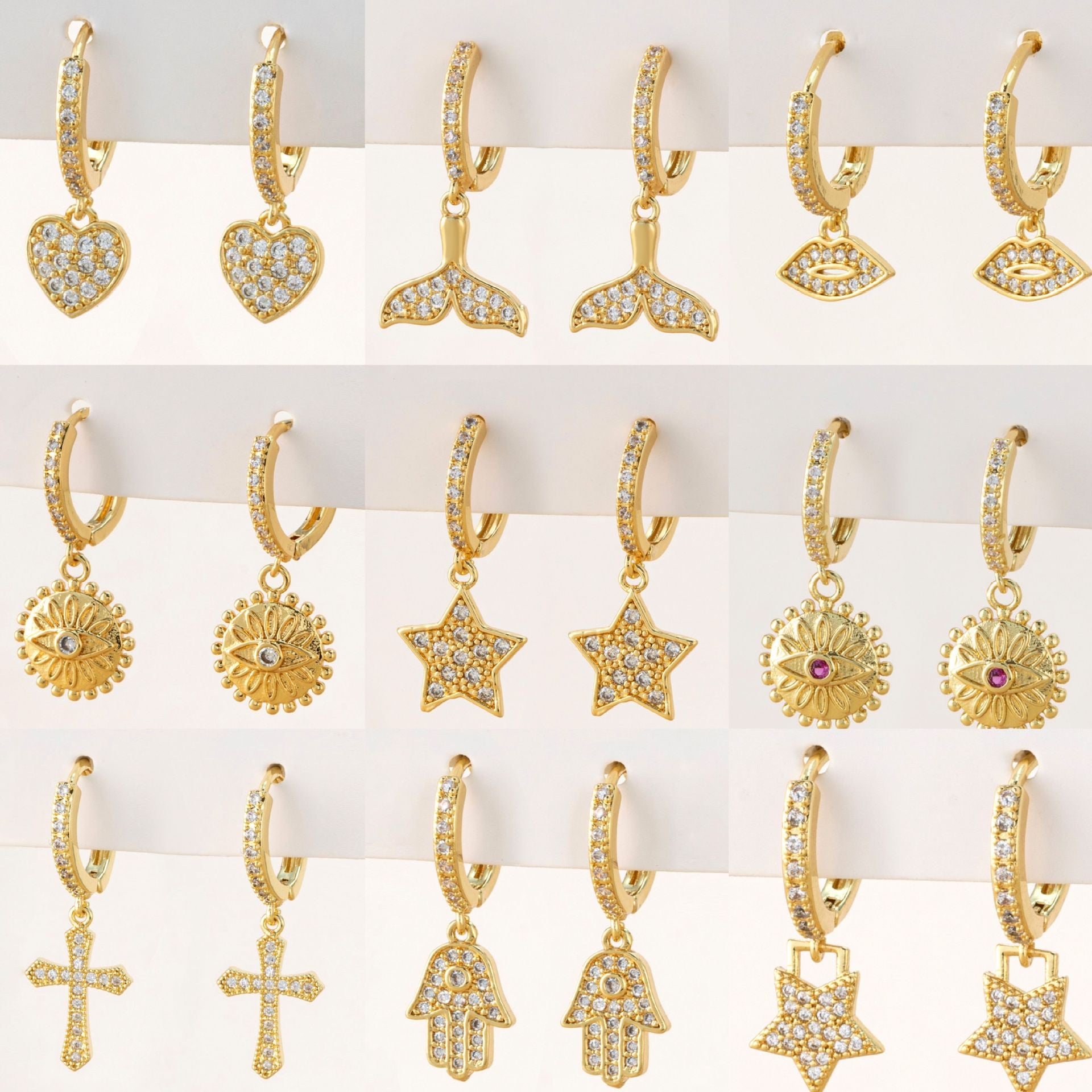 Wholesale Copper Electroplated Zircon Cross Bow Ear Cuff Stylish Women S Fashion Accessory For Boutique Resale