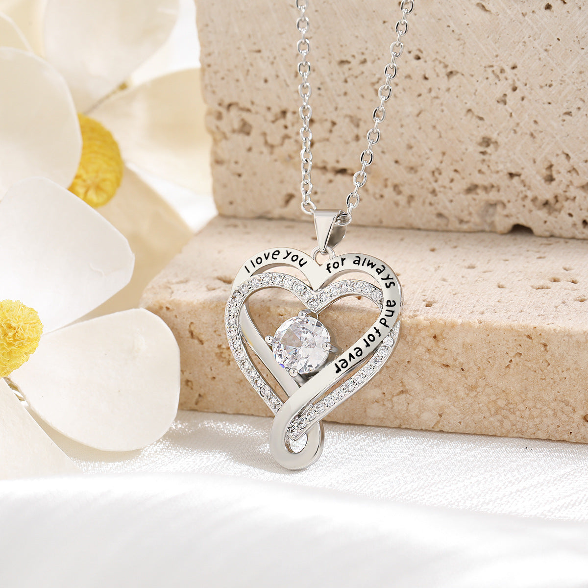 Wholesale Double Layer  Twelve Stars Stone Series Love Necklace