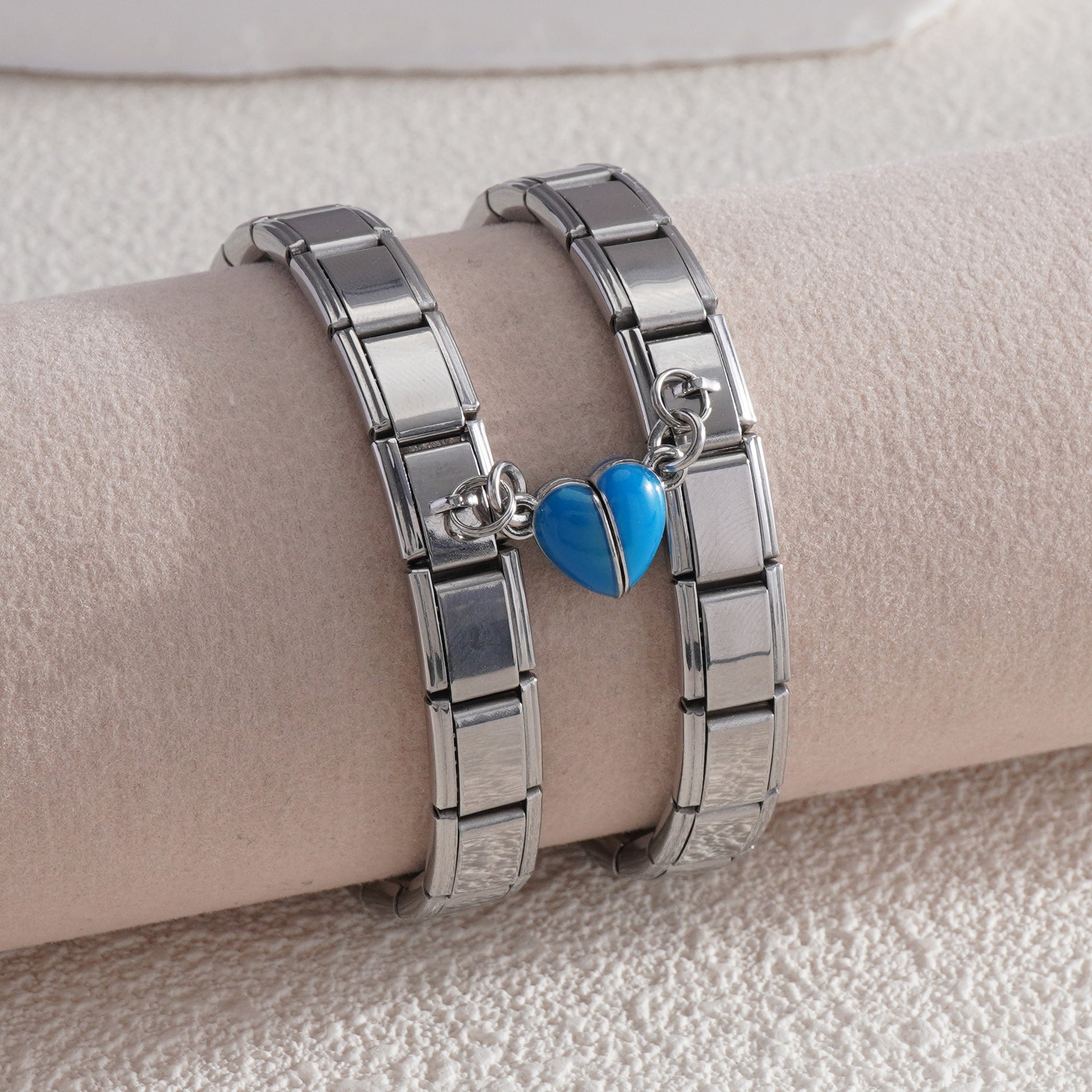 Wholesale Italian Charm Bracelet 9mm DIY Splicing Creative Pattern Stainless Steel Composable Bracelet