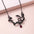 Wholesale retro snake element pendant necklace  fashion black snake animal zodiac necklace clavicle chain