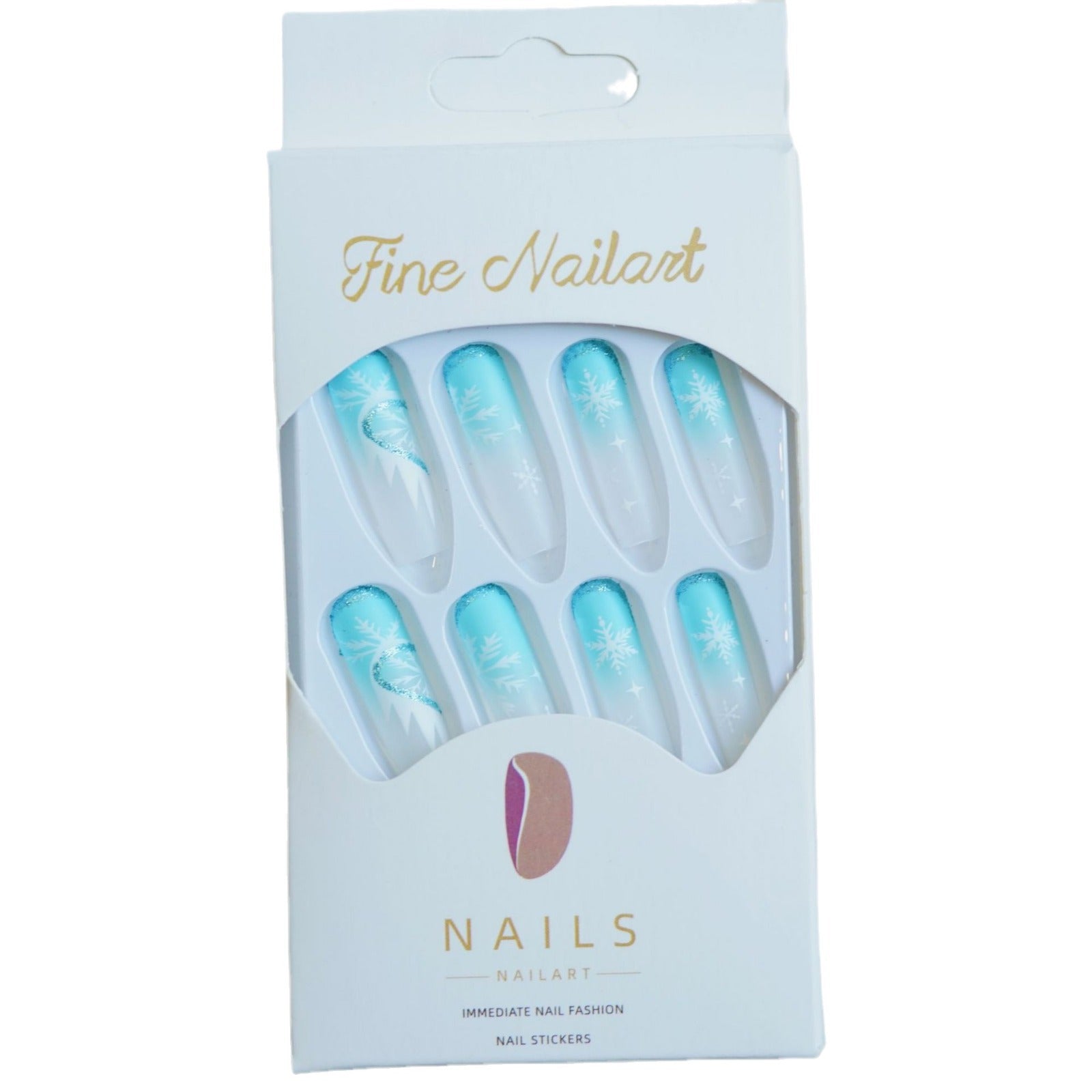 Wholesale 24 Pieces/ box Ice Elf Nails Kits Nail Stickers