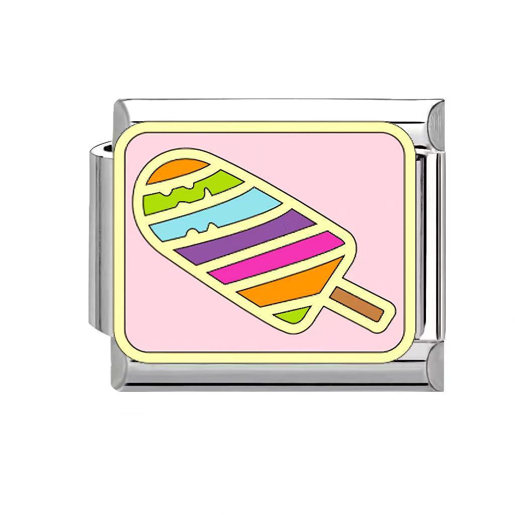 Wholesale Italian Charm Bracelet 9mm DIY Splicing heart Creative Stainless Steel Composable Bracelet