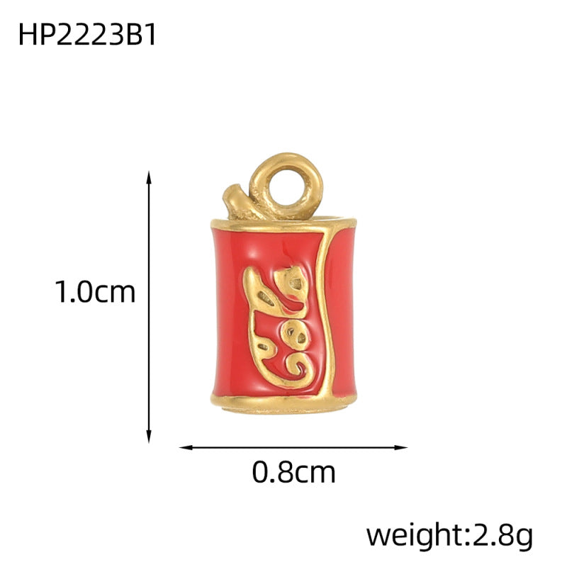 Wholesale Stainless steel three-dimensional pendant