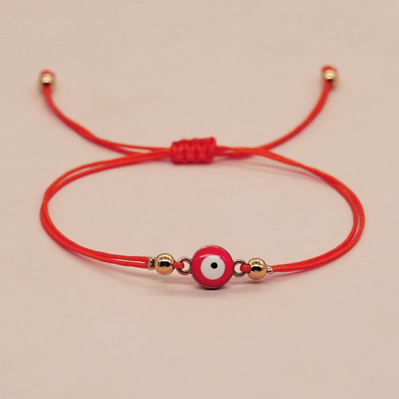 Wholesale Devil Eye Bracelet Boho Hand Woven Eye Wax Rope Adjustable Bracelet Bohemian ACC-BT-Bayue005