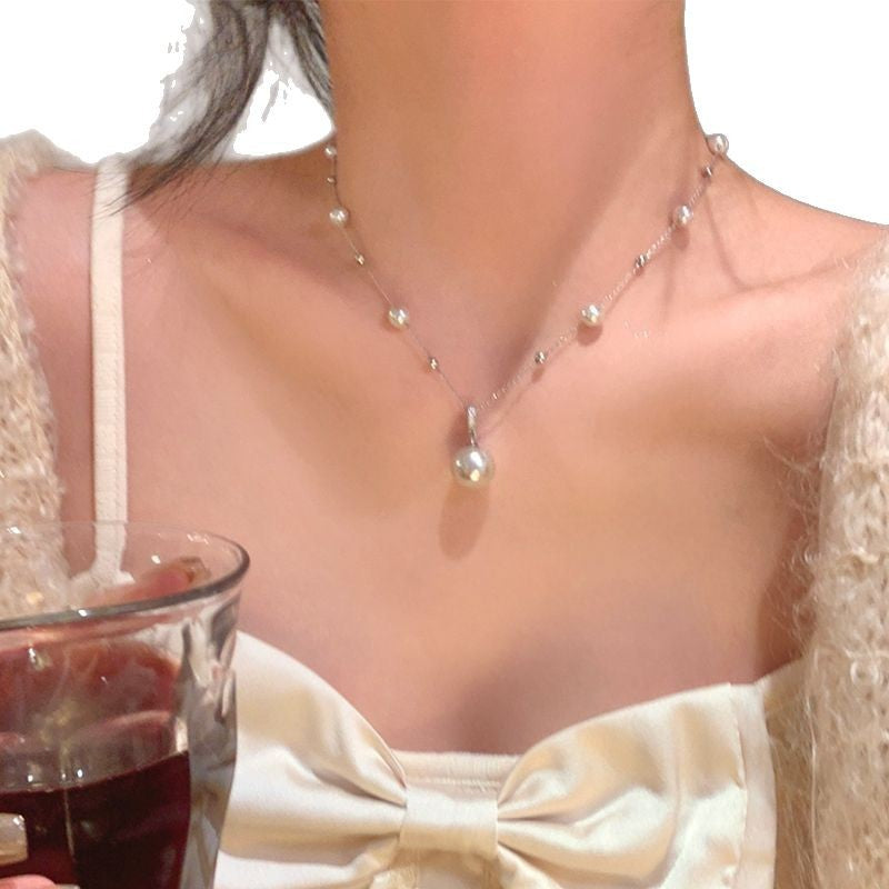 Wholesale Gypsophila Manta Rose Pearl Necklace