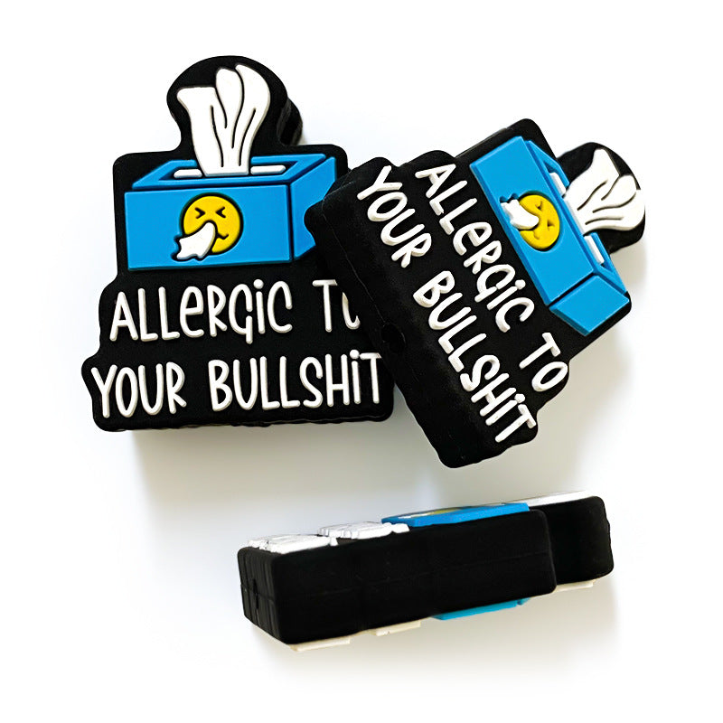 Wholesale 10pcs Tissue Paper Cartoon Loose Beads Creative Multifunctional Silicone Beads ACC-BDS-WDX208