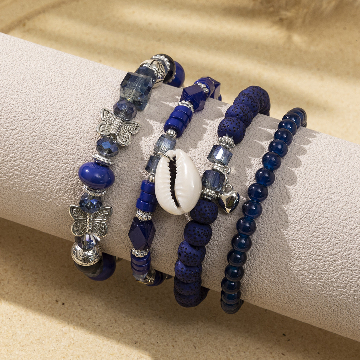 Wholesale Bohemian Resort Style Contrast Color Beaded Bracelet ACC-BT-XLH005