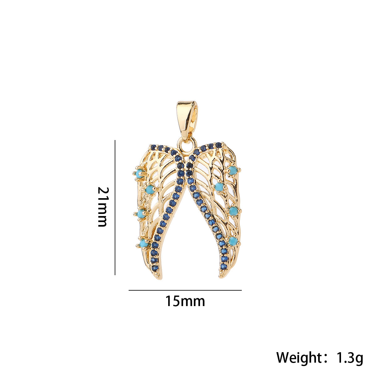Wholesale Lip Shape Zircon Pendant Gold Plated Necklace Charm DIY Jewelry Making Fashion Accessory