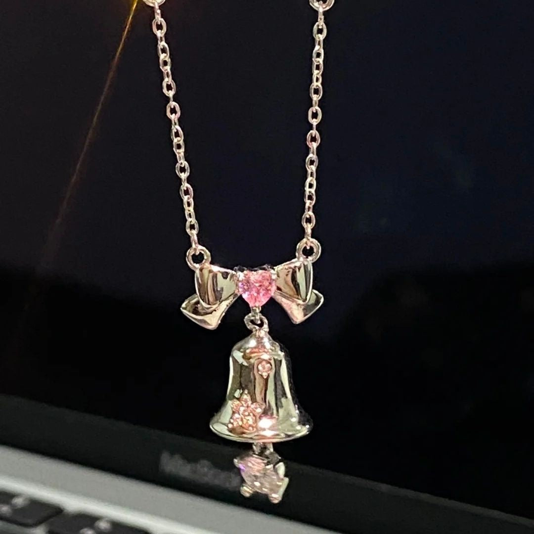 Wholesale Alloy Christmas Bell Necklace