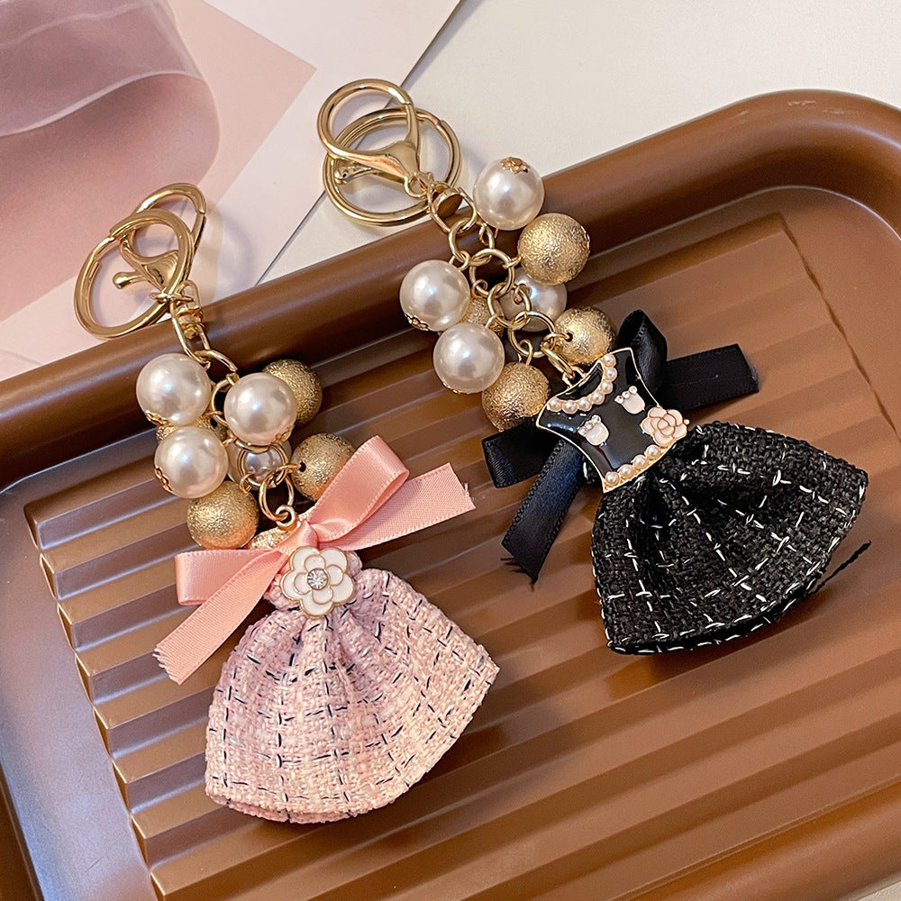 Wholesale Handmade Dress Pearl Metal Keychain ACC-KC-CH058