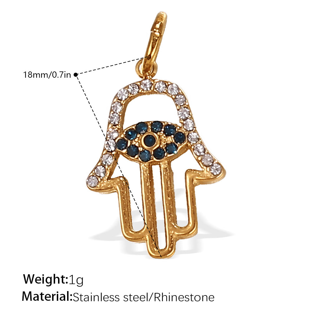 Wholesale DIY  Plated 18K Gold Palm Eye   Charms