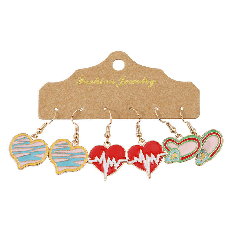 Wholesale Alloy Easter Egg Dangle Earrings Set