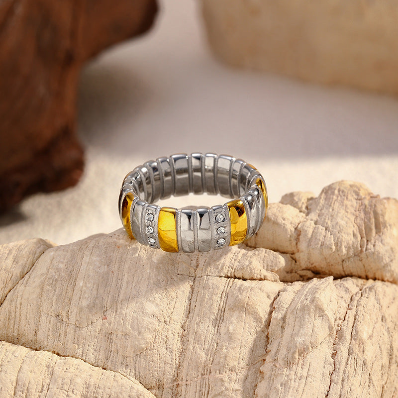 Wholesale geometric stainless steel rings