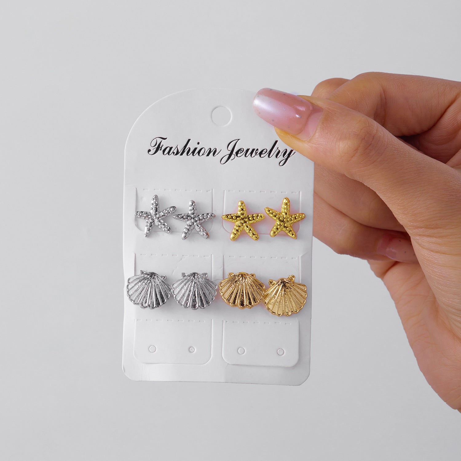 Wholesale  Starfish Earrings Fashion All-match Earrings Set