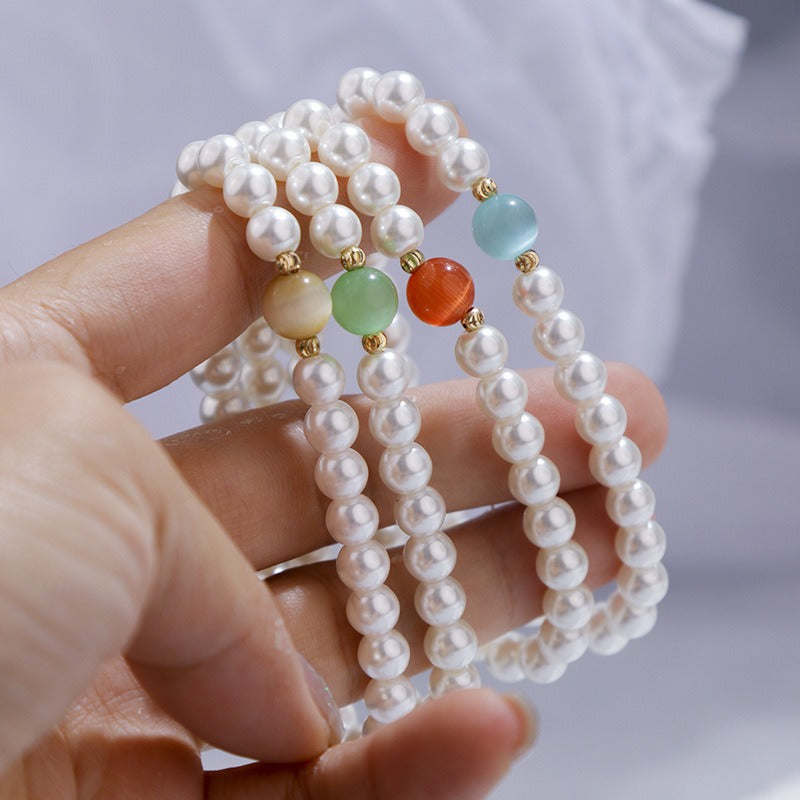 Wholesale Freshwater Pearl Colorfulful Bracelet