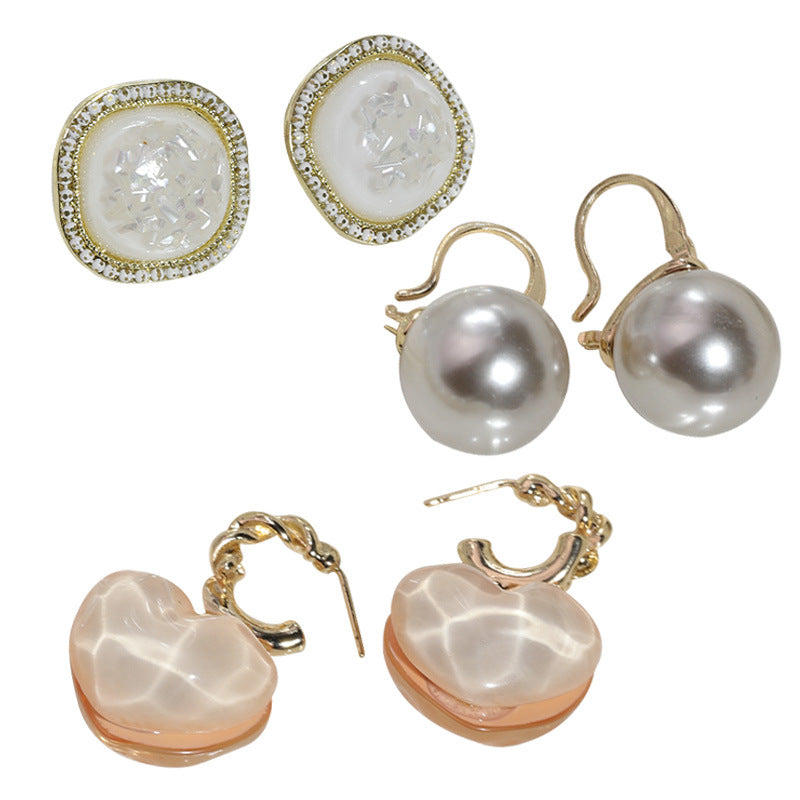 Wholesale Pearl Butterfly Combination Gold Earrings ACC-ES-RuLong001