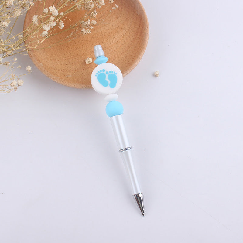 Wholesale  beaded pen creative cartoon love animal teether beaded pen