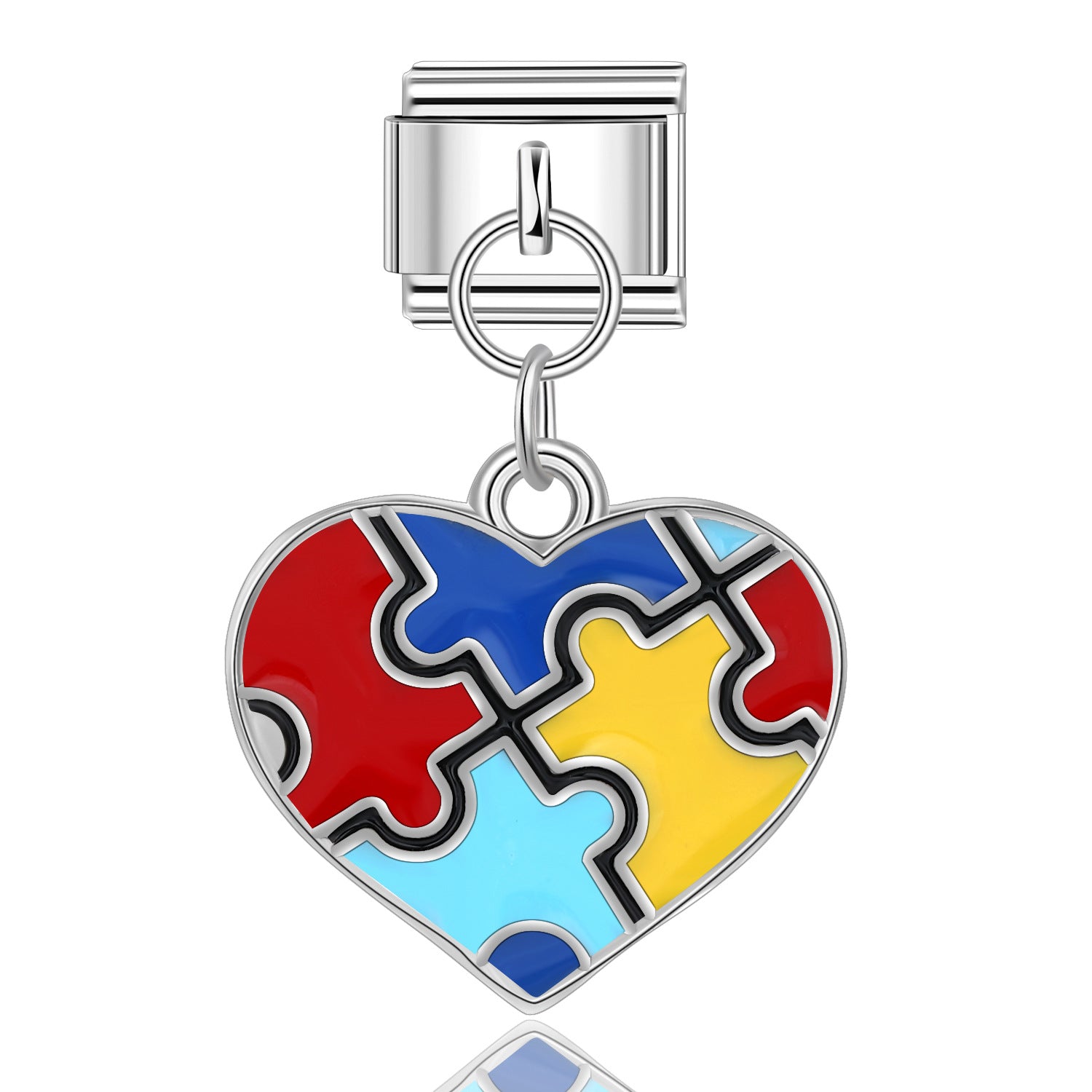 Wholesale 10pcs Italian Charm Bracelet 9mm DIY Splicing Fruit Rainbow Stainless Steel Composable Bracelet