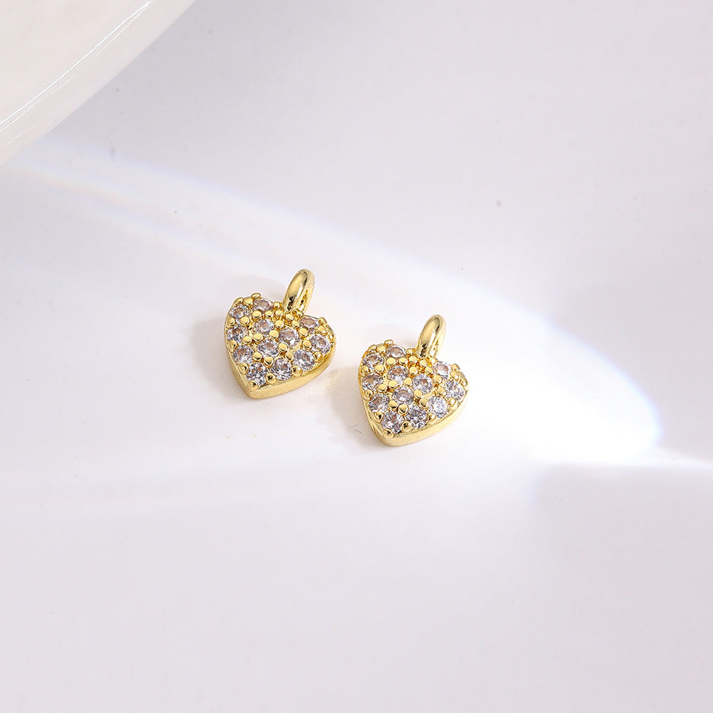 Wholesale Bone Angel Wings Heart Ice Cream Pendant