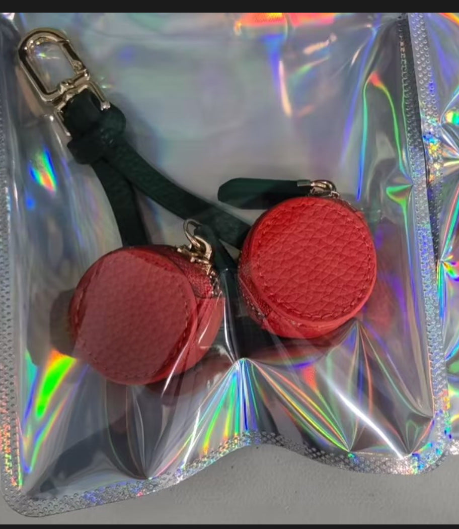 Wholesale Cute Fruit Shaped Coin Purse Earphone Bag Multifunctional Leather Case