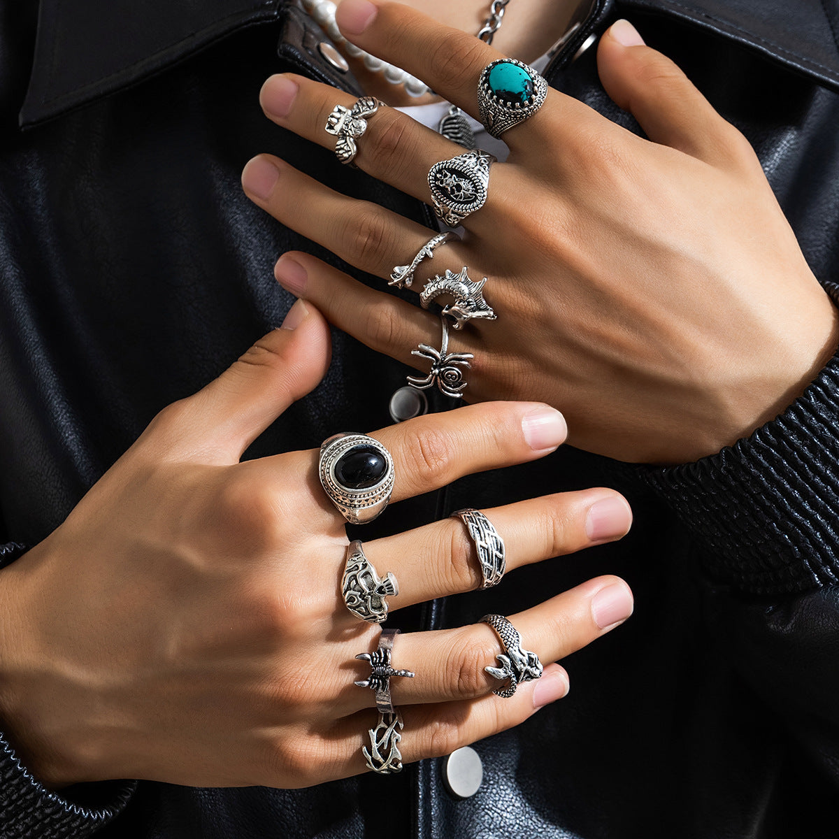 Wholesale Geometric Irregular Zinc Alloy Ring Fashion Accessory Gift Boutique Resale