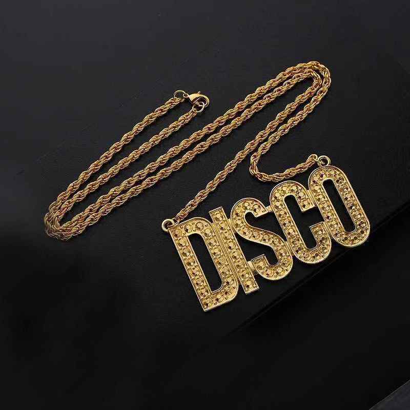Wholesale Letter Personality Hip Hop Alloy Necklace ACC-NE-AnHe001