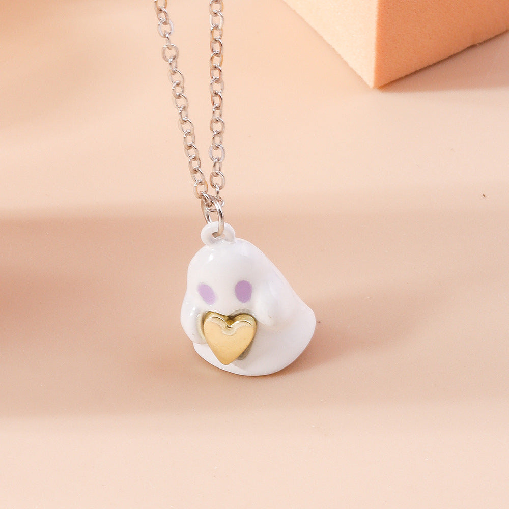 Wholesale  Halloween Ghost Clavicle Chain Neck Accessories